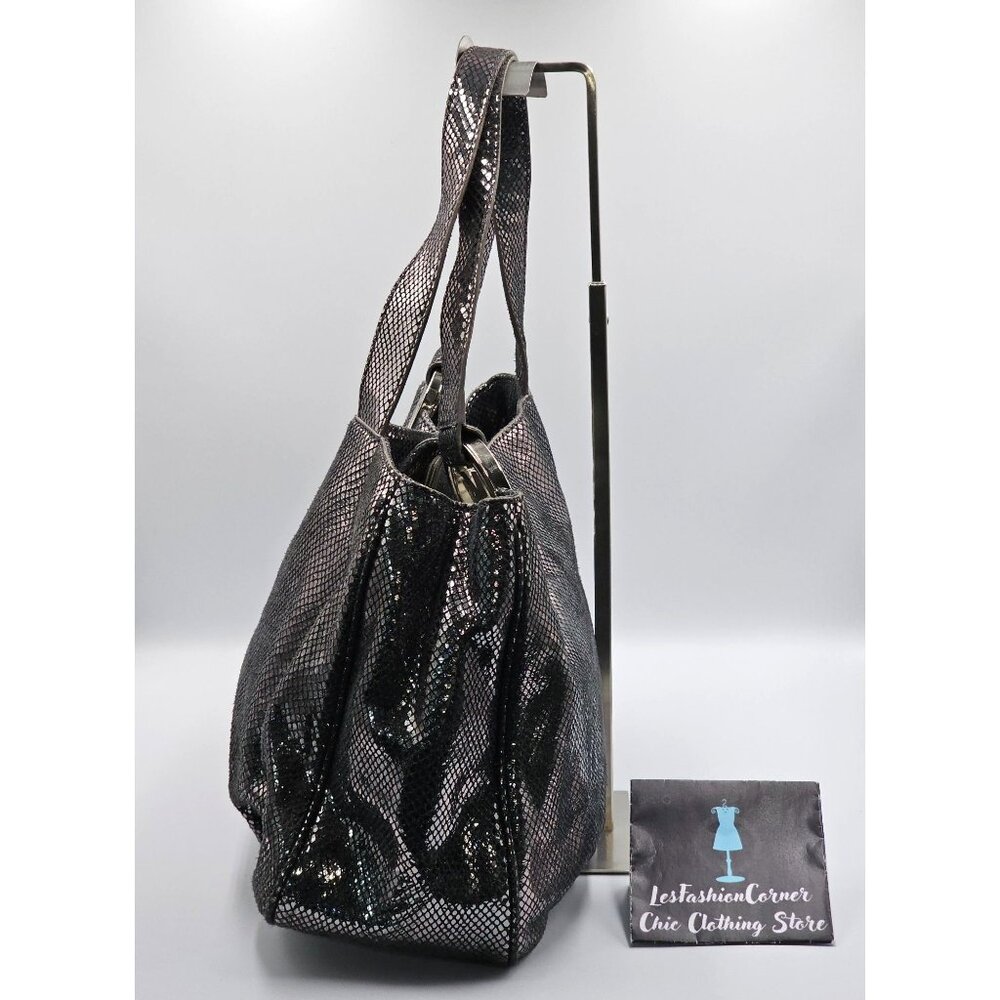 Michael Kors Women's Metallic Python-Embossed Tot… - image 7